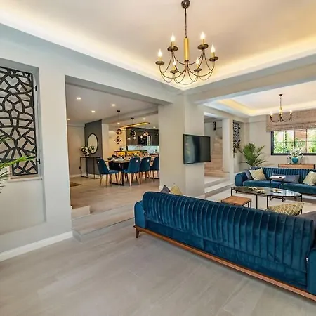 Palmiye Jakuzili Bahceli Havuzlu - Ocekhomes Villa Fethiye